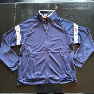 Holloway Large Blue and White Golf Zip Up Sweater